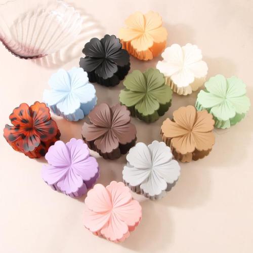 Hair Claw Clips, Plastic, Flower, stoving varnish, for woman, more colors for choice, Sold By PC