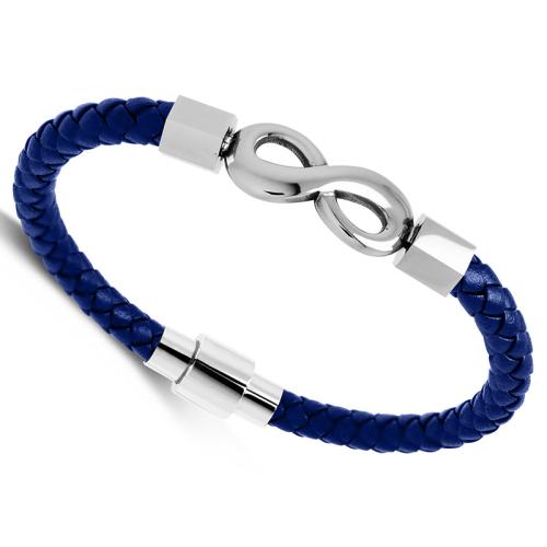 PU Leather Cord Bracelets 304 Stainless Steel with PU Leather handmade Unisex Sold By PC