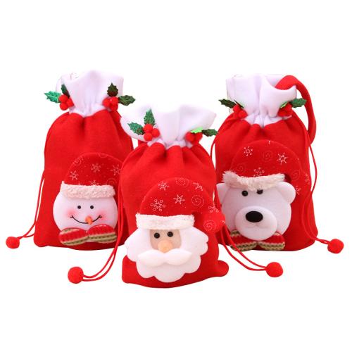 Christmas Gift Bag Velveteen dustproof & Christmas Design Sold By PC