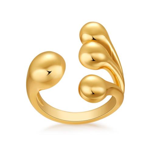 Brass Finger Ring, plated, for woman, golden, Sold By PC