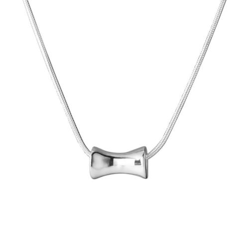 Collares de Plata Esterlina, plata de ley 925, para mujer, plateado, longitud:aproximado 41-50 cm, Vendido por UD