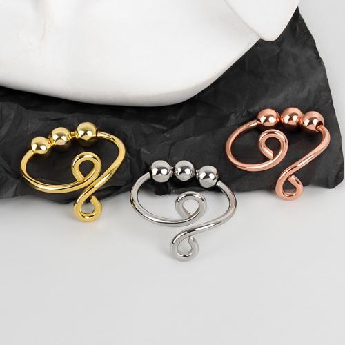 Brass Finger Ring plated Adjustable & rotatable & for woman nickel lead & cadmium free inner ~20mm Sold By PC