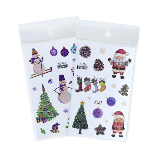 Tattoo Sticker Paper with PET water transfer painting Christmas Design & for children & glitter Sold By PC