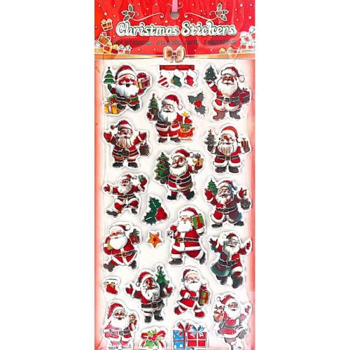 EVA Christmas Stickers with Paper Santa Claus printing Sold By PC