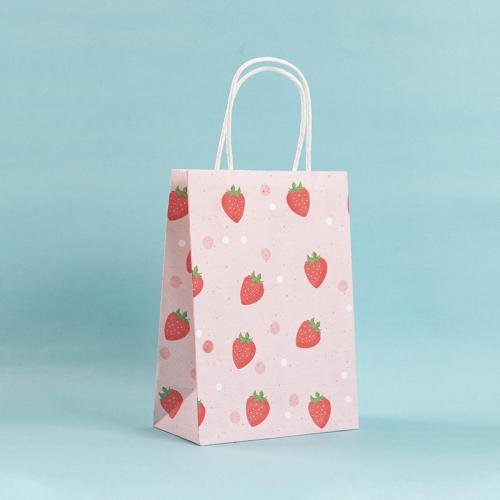 Kraft Gift Bag, printing, different size for choice & different designs for choice, Sold By PC