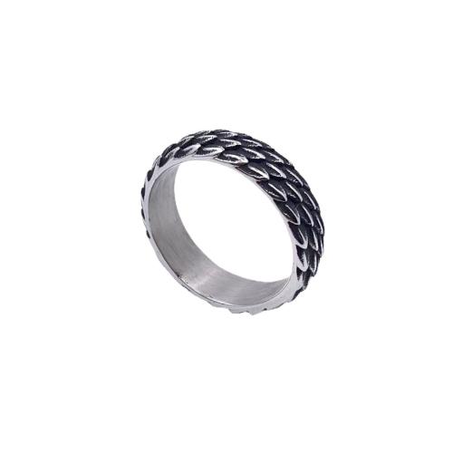 Bague en acier inoxydable, Acier inoxydable 304, Vintage & normes différentes pour le choix & pour homme, couleur originale, width 6mm, thickness 2.7mm, Vendu par PC