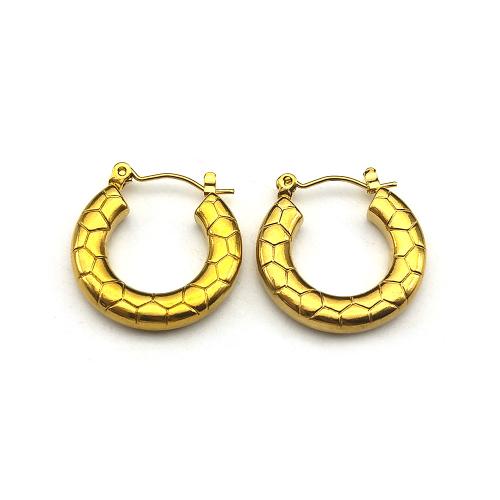 Acier inoxydable Levier Retour Earring, Acier inoxydable 304, bijoux de mode & pour femme, doré, 20x22mm, Vendu par paire