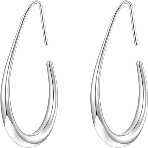 Boucle d'oreille goutte inox, Acier inoxydable 304, bijoux de mode & pour femme, plus de couleurs à choisir, 30x22mm, Vendu par PC