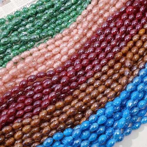 Lampwork Beads, Oval, DIY, more colors for choice, 18x11mm, Approx 100PCs/Bag, Sold By Bag