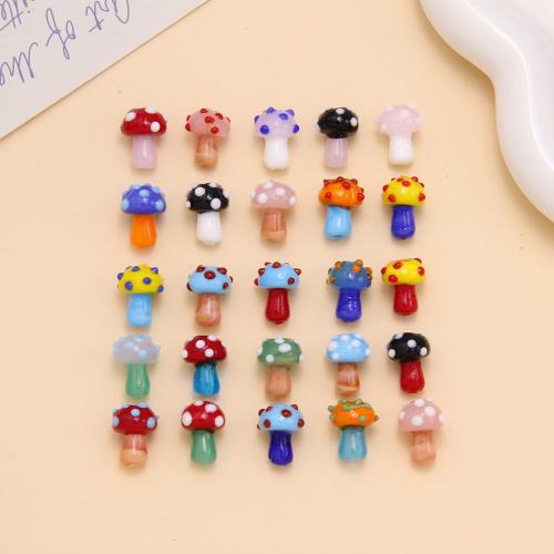 Lampwork Beads, mushroom, DIY, more colors for choice, 16x12mm, Approx 100PCs/Bag, Sold By Bag