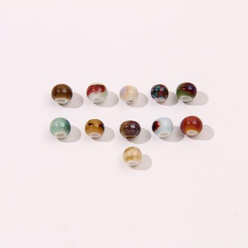 Porcelain Jewelry Beads, DIY, more colors for choice, 6mm, Approx 100PCs/Bag, Sold By Bag