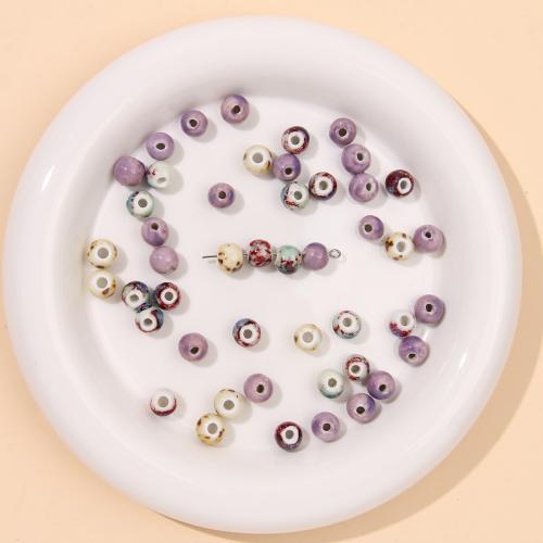 Porcelain Jewelry Beads Round DIY 9mm Approx Sold By Bag