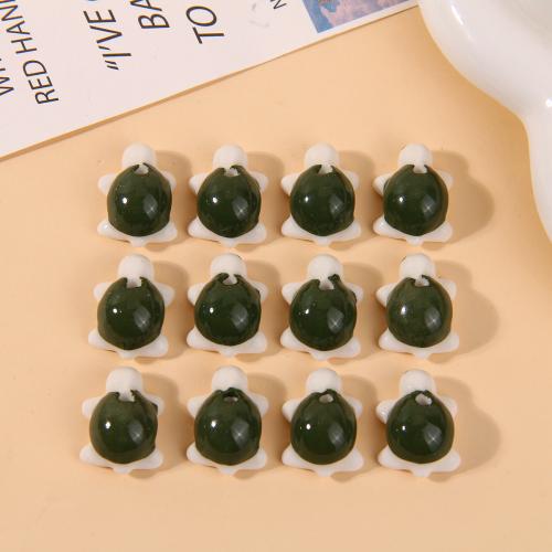 Porcelain Jewelry Beads, Turtle, DIY, 22x16mm, Approx 100PCs/Bag, Sold By Bag