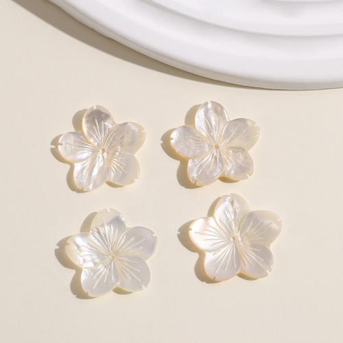 Hair Stick Findings, White Lip Shell, Flower, DIY, white, Sold By PC