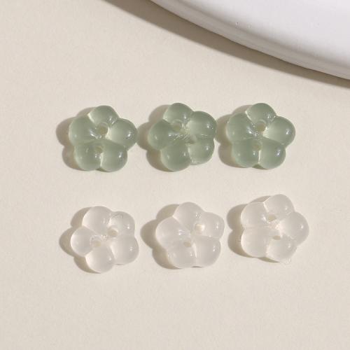 Resin Jewelry Beads Flower polished DIY Sold By PC