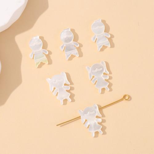 White Lip Shell Beads polished DIY Sold By PC