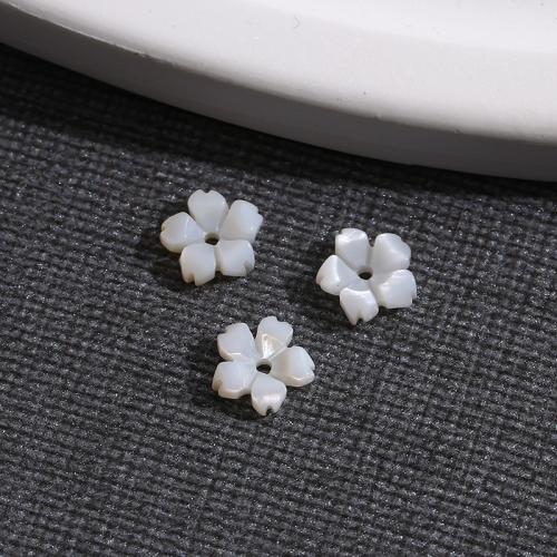 Hair Stick Findings, White Lip Shell, Flower, polished, DIY & different size for choice, more colors for choice, Sold By PC