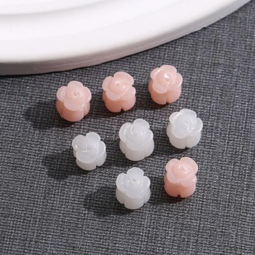 Resin Jewelry Beads Flower polished DIY Sold By PC