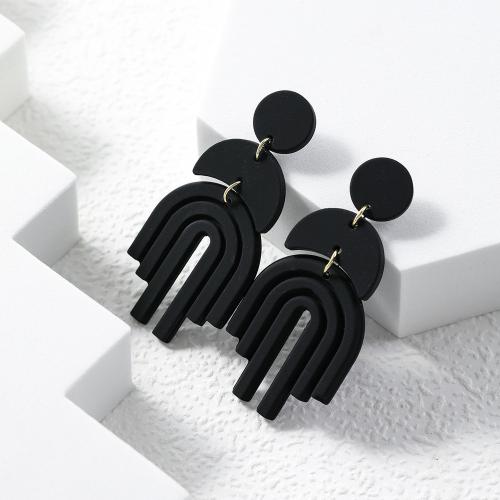 Acrylic Jewelry Earring, fashion jewelry, more colors for choice, Sold By Pair