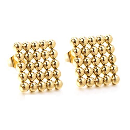 Stainless Steel Stud Earrings 304 Stainless Steel plated fashion jewelry & for woman Sold By Pair