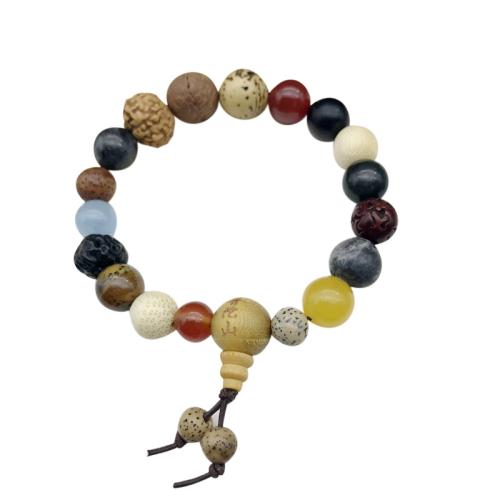 Wrist Mala Gemstone with Elastic Thread polished fashion jewelry & Unisex Length Approx 23 cm Sold By PC