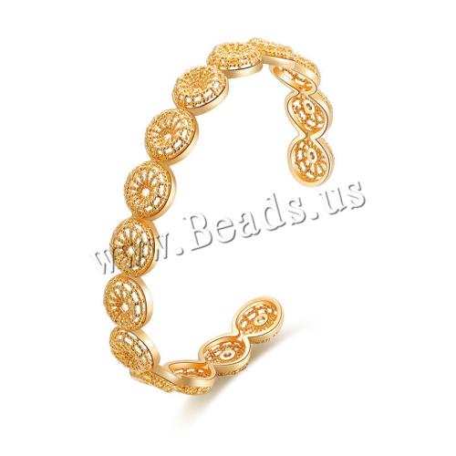 Brass Bracelet & Bangle, plated, for woman, golden, Sold By PC