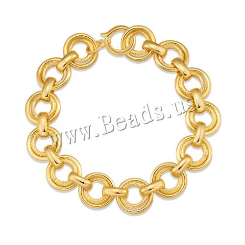 Brass Bracelet & Bangle, plated, for woman, golden, Sold By PC