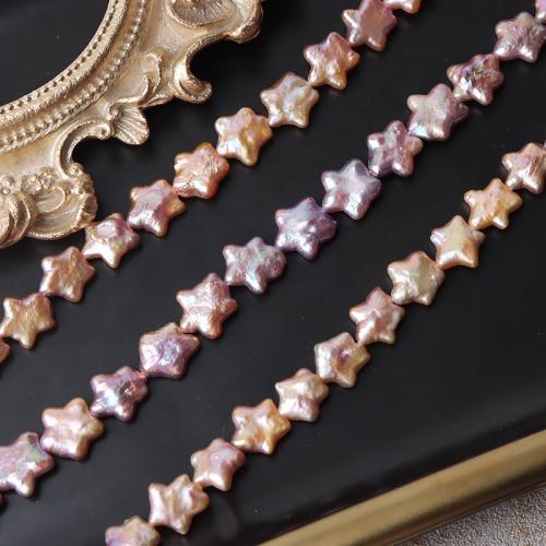 Natural Freshwater Pearl Loose Beads Star DIY multi-colored 11-12mm Sold Per Approx 38 cm Strand