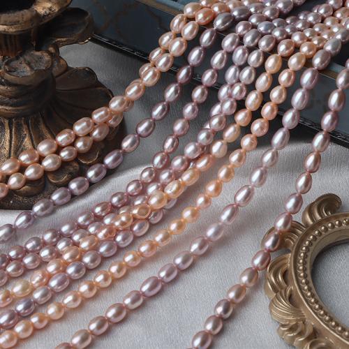 Cultured Rice Freshwater Pearl Beads, DIY, more colors for choice, 6mm, Sold Per Approx 38 cm Strand