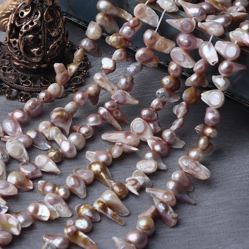 Barokna Kulturan Slatkovodni Pearl perle, možete DIY, multi-boji, 8-9mm, Prodano Per Približno 38 cm Strand