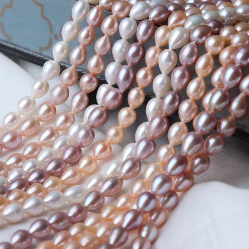 Cultured Rice Freshwater Pearl Beads, DIY, more colors for choice, 7mm, Sold Per Approx 37 cm Strand