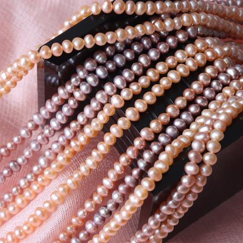 Cultured Potato Freshwater Pearl Beads, DIY, more colors for choice, 3-4mm, Sold Per 37-38 cm Strand