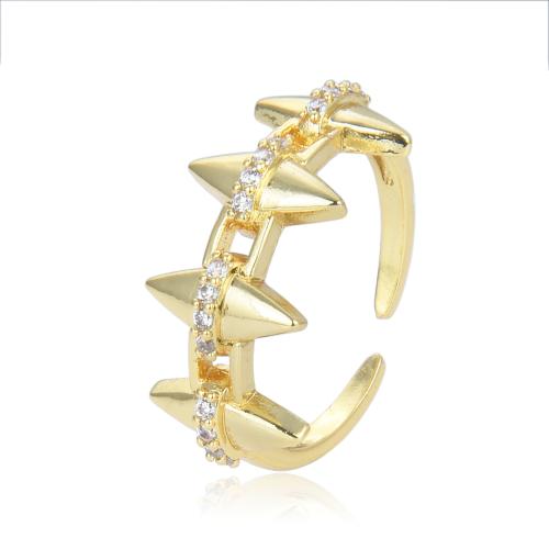 Cúbicos Circonia Micro Pave anillo de latón, metal, Joyería & micro arcilla de zirconia cúbica & para mujer, más colores para la opción, Vendido por UD