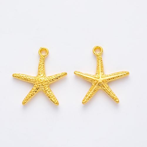 Tibetan Style Animal Pendants, Starfish, DIY, more colors for choice, 20x18x3mm, Sold By PC