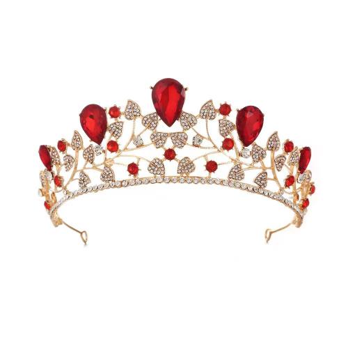 Tiara's, Zinc Alloy, met Kristal, mode sieraden & voor vrouw & met strass, meer kleuren voor de keuze, Verkocht door PC