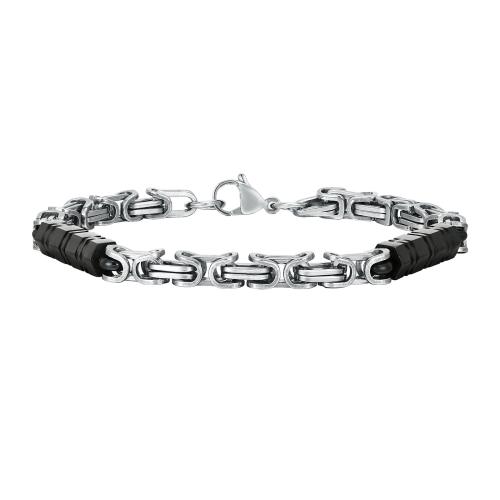 Stainless Steel Jewelry Bracelet, 304 Stainless Steel, fashion jewelry & for man, 6mm, Length:Approx 21 cm, Sold By PC