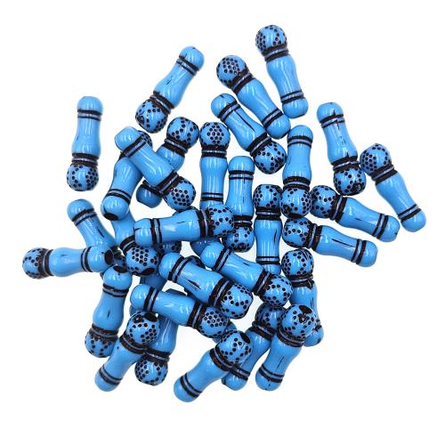 Acrylic Jewelry Beads, DIY, blue, 1020PCs/Bag, Sold By Bag