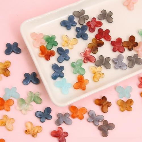 Acryl Schmuck Perlen, Schmetterling, DIY, gemischte Farben, 940PCs/Tasche, verkauft von Tasche