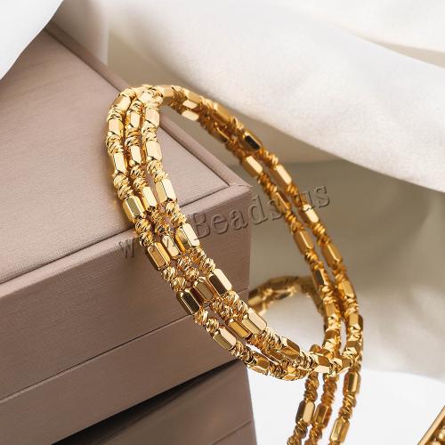 Brass Bracelet & Bangle gold color plated fashion jewelry golden nickel lead & cadmium free Sold By PC