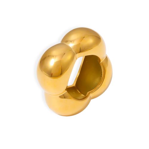 Anillo de dedo de acero inoxidable, acero inoxidable 304, Flor, chapado, Joyería & diverso tamaño para la opción & para mujer, más colores para la opción, Vendido por UD