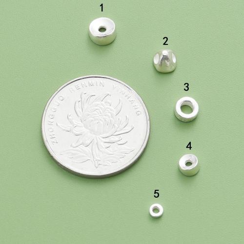 Perles d'espacement Bijoux, argent sterling 925, DIY & normes différentes pour le choix & styles différents pour le choix, plus de couleurs à choisir, Vendu par PC