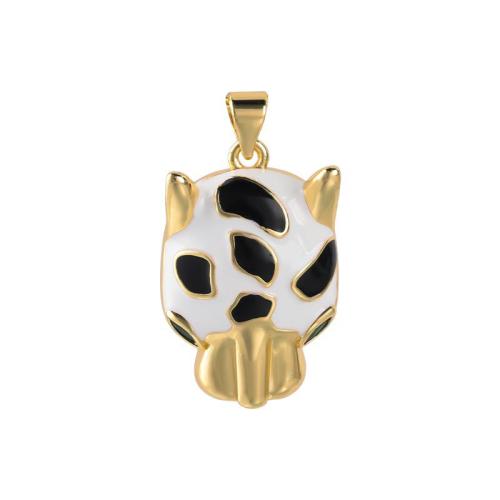 Cubic Zirconia Micro Pave Brass Pendant plated DIY & micro pave cubic zirconia & enamel Sold By PC