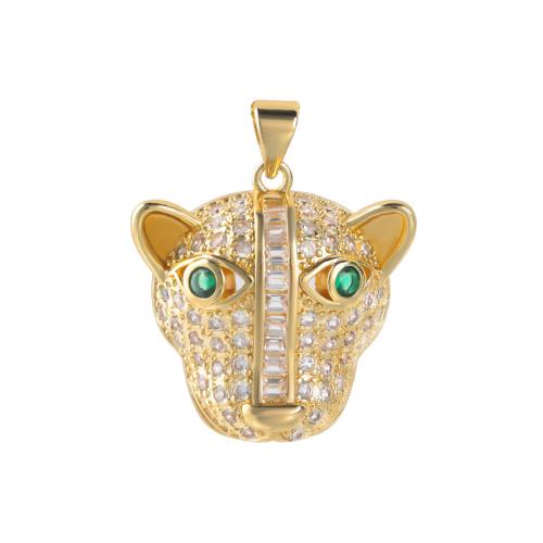 Cubic Zirconia Micro Pave bronze Pingente, cobre, banhado, DIY & micro pavimento em zircônia cúbica, dourado, vendido por PC