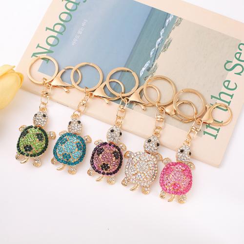 Tibetan Style Key Clasp, portable & with rhinestone, more colors for choice, Sold By PC