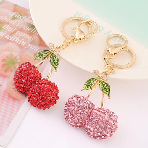 Zinc Alloy Key Clasp portable & with rhinestone Sold By PC