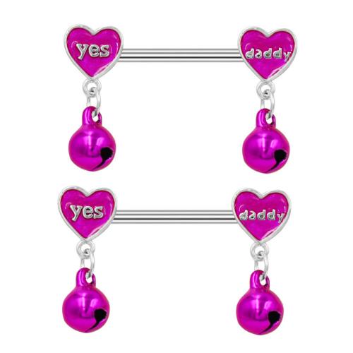 Tibetan Style nipple ring, Unisex & different styles for choice & enamel, silver color, Sold By PC