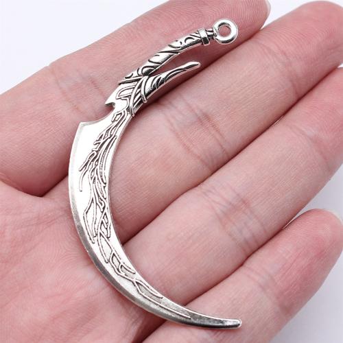 Tibetan Style Pendants, Sword, antique silver color plated, DIY, Sold By PC