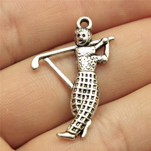 Zinc Alloy Pendants antique silver color plated DIY Sold By PC