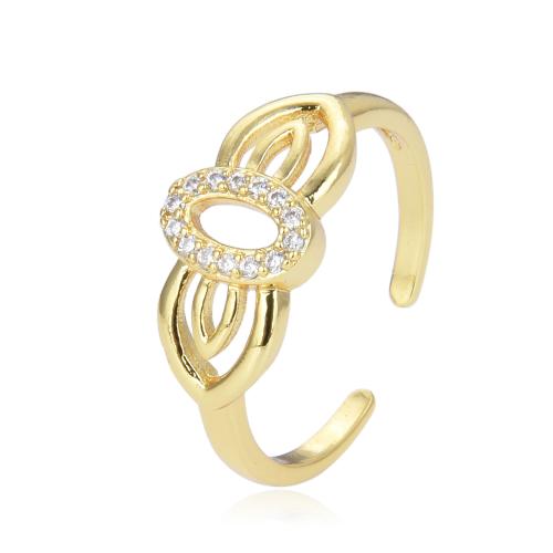 Cubic Zirconia Micro Pave Brass Ring fashion jewelry & micro pave cubic zirconia & for woman Sold By PC