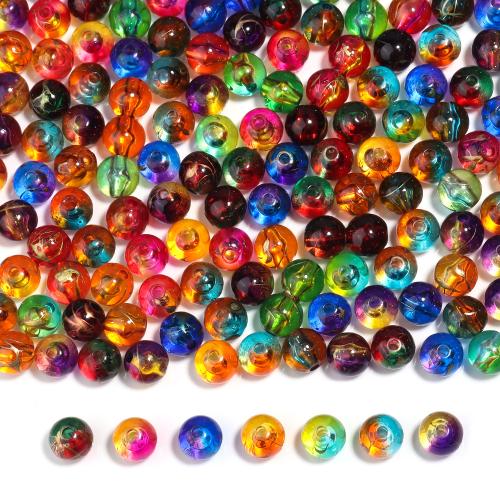 Granos de acrílico de la joyería, Esférico, Bricolaje, más colores para la opción, 8mm, 100PCs/Bolsa, Vendido por Bolsa